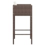 Taburetes de barra de cocina 2 uds con cojines ratán PE marrón de , Sillas de jardín - Ref: Foro24-316672, Precio: 144,62 €, ...