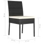 Sillas de comedor de jardín 2 unidades ratán sintético negro de , Sillas de jardín - Ref: Foro24-317166, Precio: 103,14 €, De...