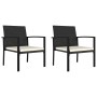 Sillas de comedor de jardín 2 unidades ratán sintético negro de , Sillas de jardín - Ref: Foro24-317170, Precio: 132,83 €, De...
