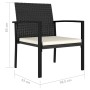 Sillas de comedor de jardín 2 unidades ratán sintético negro de , Sillas de jardín - Ref: Foro24-317170, Precio: 132,83 €, De...