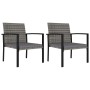 Sillas de comedor de jardín 2 unidades ratán sintético gris de , Sillas de jardín - Ref: Foro24-317172, Precio: 99,72 €, Desc...
