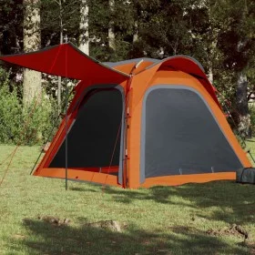 Tienda campaña 4 pers impermeable apertura rápida gris naranja de , Tiendas de campaña - Ref: Foro24-94358, Precio: 106,03 €,...