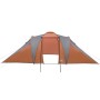 Tienda familiar con cúpula impermeable 6 personas gris naranja de , Tiendas de campaña - Ref: Foro24-94345, Precio: 141,11 €,...