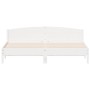 Estructura cama cabecero madera maciza pino blanco 180x200 cm de , Camas y somieres - Ref: Foro24-3216192, Precio: 222,75 €, ...