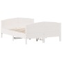 Estructura de cama con cabecero madera pino blanco 120x190 cm de , Camas y somieres - Ref: Foro24-3216186, Precio: 208,16 €, ...