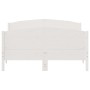 Estructura de cama con cabecero madera pino blanco 120x190 cm de , Camas y somieres - Ref: Foro24-3216186, Precio: 208,16 €, ...