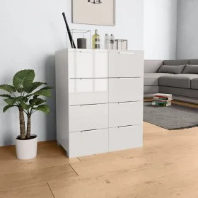 Hochglanzweißes Sideboard aus Holzwerkstoff, 60 x 35 x 80 cm von vidaXL, Schubladen - Ref: Foro24-283712, Preis: 107,15 €, Ra...