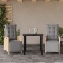 Set comedor de jardín 3 pzas con cojines ratán sintético beige en Conjuntos de jardín | Comprar online en Foru.es