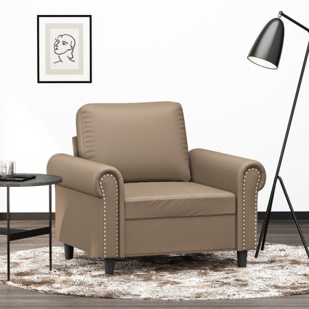 Sillón cuero sintético color capuchino 60 cm de , Sofás - Ref: Foro24-359498, Precio: 161,26 €, Descuento: %