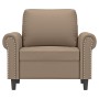 Sillón cuero sintético color capuchino 60 cm de , Sofás - Ref: Foro24-359498, Precio: 161,26 €, Descuento: %