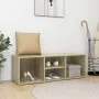 Banco zapatero de contrachapada color roble 105x35x35 cm de , Zapateros y organizadores de calzado - Ref: Foro24-804466, Prec...