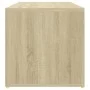 Banco zapatero de contrachapada color roble 105x35x35 cm de , Zapateros y organizadores de calzado - Ref: Foro24-804466, Prec...