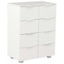 Aparador de madera de ingeniería blanco brillante 60x35x80 cm de vidaXL, Cajoneras - Ref: Foro24-283712, Precio: 108,56 €, De...