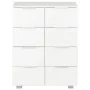 Glossy white engineered wood sideboard 60x35x80 cm by vidaXL, Drawers - Ref: Foro24-283712, Price: 107,15 €, Discount: %