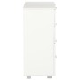 Aparador de madera de ingeniería blanco brillante 60x35x80 cm de vidaXL, Cajoneras - Ref: Foro24-283712, Precio: 108,56 €, De...