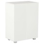 Aparador de madera de ingeniería blanco brillante 60x35x80 cm de vidaXL, Cajoneras - Ref: Foro24-283712, Precio: 108,56 €, De...