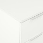 Aparador de madera de ingeniería blanco brillante 60x35x80 cm de vidaXL, Cajoneras - Ref: Foro24-283712, Precio: 108,56 €, De...