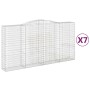 Cestas de gaviones 7 uds forma de arco hierro 400x50x200/220 cm de , Maceteros y jardineras - Ref: Foro24-3147066, Precio: 1,...