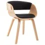 Esszimmerstuhl aus Bugholz und schwarzem Kunstleder von vidaXL, Essstühle - Ref: Foro24-283113, Preis: 138,94 €, Rabatt: %