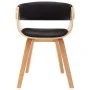 Silla de comedor de madera curvada y cuero sintético negro de vidaXL, Sillas de comedor - Ref: Foro24-283113, Precio: 138,94 ...