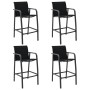 Sillas altas de jardín 4 unidades textilene negro de , Sillas de jardín - Ref: Foro24-48117, Precio: 311,67 €, Descuento: %