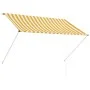 Toldo retráctil 200x150 cm amarillo y blanco de , Toldos - Ref: Foro24-143753, Precio: 45,53 €, Descuento: %