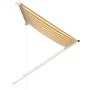 Toldo retráctil 200x150 cm amarillo y blanco de , Toldos - Ref: Foro24-143753, Precio: 45,53 €, Descuento: %
