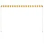 Toldo retráctil 200x150 cm amarillo y blanco de , Toldos - Ref: Foro24-143753, Precio: 45,53 €, Descuento: %