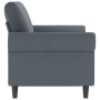 Sofá de 2 plazas de terciopelo gris oscuro 120 cm de , Sofás - Ref: Foro24-359520, Precio: 271,79 €, Descuento: %