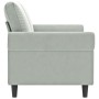 Sofá de 2 plazas de terciopelo gris claro 140 cm de , Sofás - Ref: Foro24-359529, Precio: 238,13 €, Descuento: %