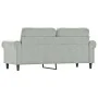 Sofá de 2 plazas de terciopelo gris claro 140 cm de , Sofás - Ref: Foro24-359529, Precio: 191,10 €, Descuento: %