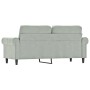 Sofá de 2 plazas de terciopelo gris claro 140 cm de , Sofás - Ref: Foro24-359529, Precio: 238,13 €, Descuento: %
