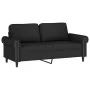 Sofá de 2 plazas terciopelo negro 140 cm de , Sofás - Ref: Foro24-359534, Precio: 222,70 €, Descuento: %