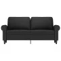 2-seater black velvet sofa 140 cm by , Sofas - Ref: Foro24-359534, Price: 222,70 €, Discount: %