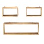 Juego de estantes cubo de pared 3 piezas madera maciza de mango de , Estantes y estanterías - Ref: Foro24-285844, Precio: 103...