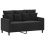 3-piece black velvet sofa set with cushions by , Sofas - Ref: Foro24-3201735, Price: 515,71 €, Discount: %