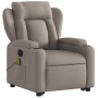 Sillón reclinable de masaje elevable tela gris taupé de , Sillones - Ref: Foro24-3204502, Precio: 321,93 €, Descuento: %