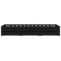 Cama con cajones madera de ingeniería negro 90x190 cm de , Camas y somieres - Ref: Foro24-3207323, Precio: 133,25 €, Descuent...