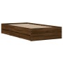 Cama con cajones madera de ingeniería marrón roble 75x190 cm de , Camas y somieres - Ref: Foro24-3207335, Precio: 129,80 €, D...
