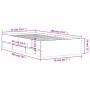 Cama con cajones madera de ingeniería marrón roble 75x190 cm de , Camas y somieres - Ref: Foro24-3207335, Precio: 129,80 €, D...