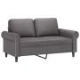 Sofá de 2 plazas de cuero sintético gris 120 cm de , Sofás - Ref: Foro24-359501, Precio: 226,97 €, Descuento: %