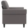 Sofá de 2 plazas de cuero sintético gris 120 cm de , Sofás - Ref: Foro24-359501, Precio: 226,97 €, Descuento: %