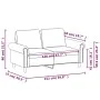 Sofá de 2 plazas de cuero sintético gris 120 cm de , Sofás - Ref: Foro24-359501, Precio: 226,97 €, Descuento: %
