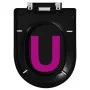 Black Quick Release Soft Close Toilet Lid by vidaXL, Toilet and bidet seats - Ref: Foro24-145022, Price: 28,75 €, Discount: %