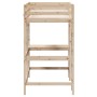 Cama alta con escritorio madera maciza de pino 90x190 cm de , Camas y somieres - Ref: Foro24-842858, Precio: 244,09 €, Descue...