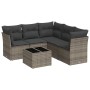 Set de muebles de jardín 6 pzas y cojines ratán sintético gris de , Conjuntos de jardín - Ref: Foro24-3249469, Precio: 369,30...