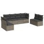 Set de sofás de jardín 8 pzas y cojines ratán sintético gris de , Conjuntos de jardín - Ref: Foro24-3249289, Precio: 445,66 €...