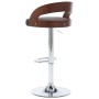 Taburetes cocina 2 unidades tela y madera curvada gris oscuro de vidaXL, Taburetes de cocina - Ref: Foro24-283146, Precio: 22...