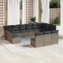 Set sofás de jardín con cojines 13 piezas ratán sintético gris de , Conjuntos de jardín - Ref: Foro24-3250229, Precio: 760,68...