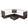 Set muebles de jardín 4 piezas y cojines ratán sintético marrón de , Conjuntos de jardín - Ref: Foro24-42988, Precio: 577,55 ...
